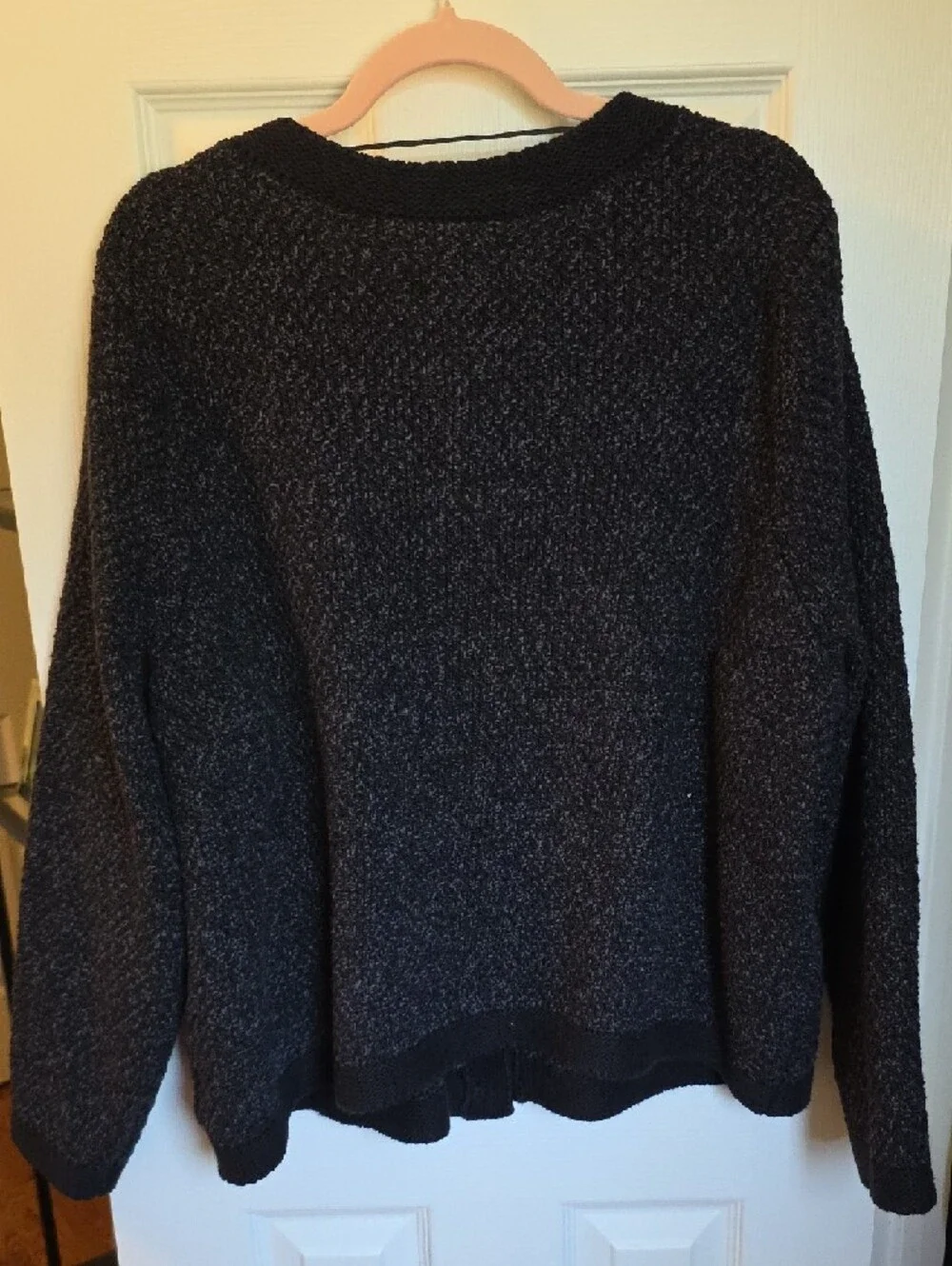 Torrid Charcoal Black Bouclé Button Cardigan - Picture 3 of 6